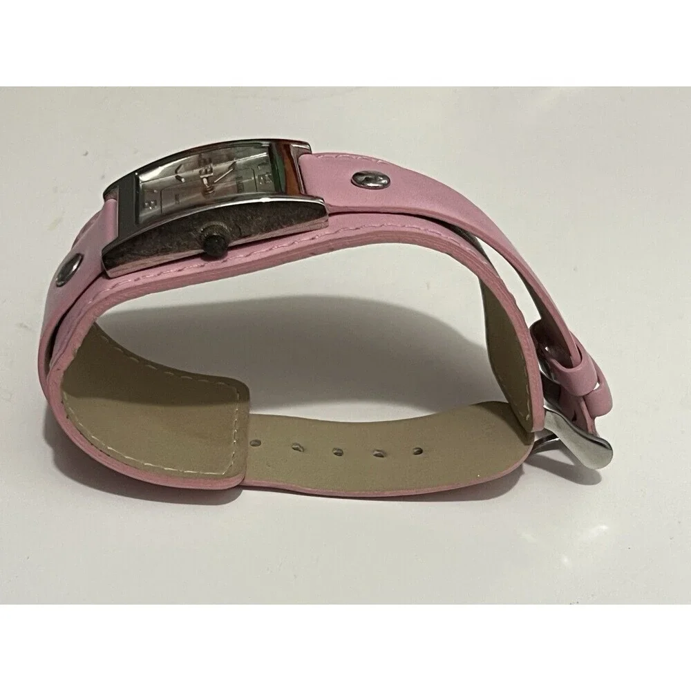 Quartz Watch Rumours‎ Genuine Leather Pink Stud Classy Bracelet